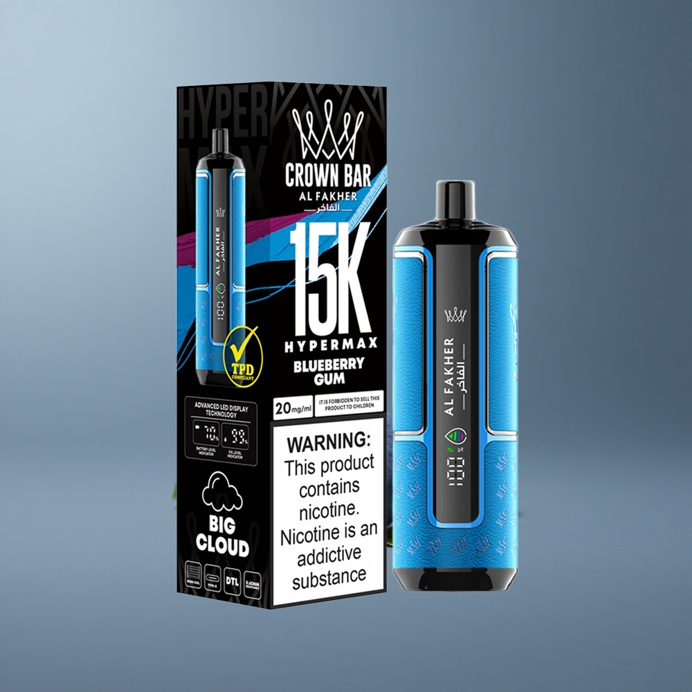 Al Fakher Crown Bar 15K Hypermax Чорничкова жуйка з 22мл та 600мAh