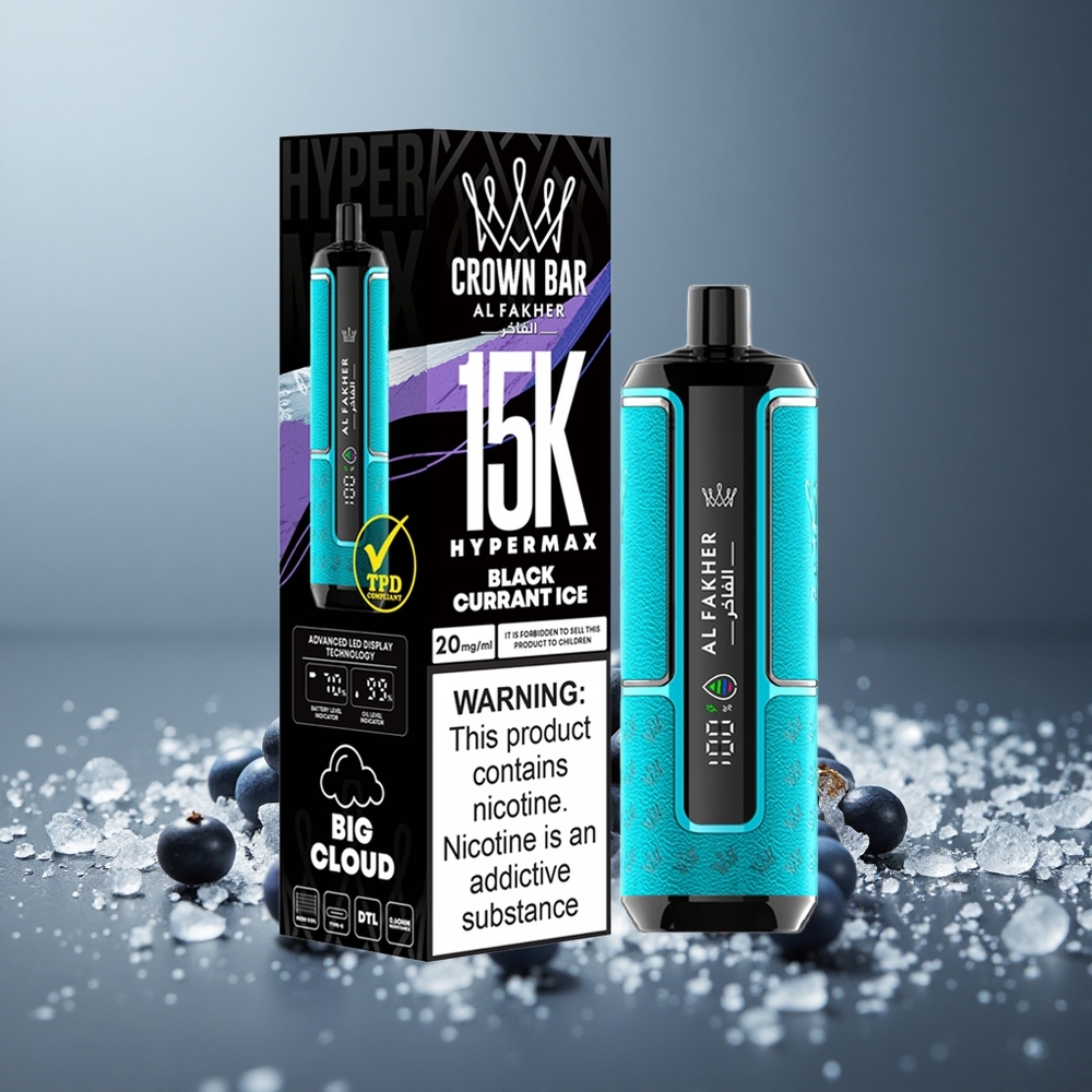 Al Fakher Crown Bar 15K Hypermax Чорна смородина ICE 22мл Type-C