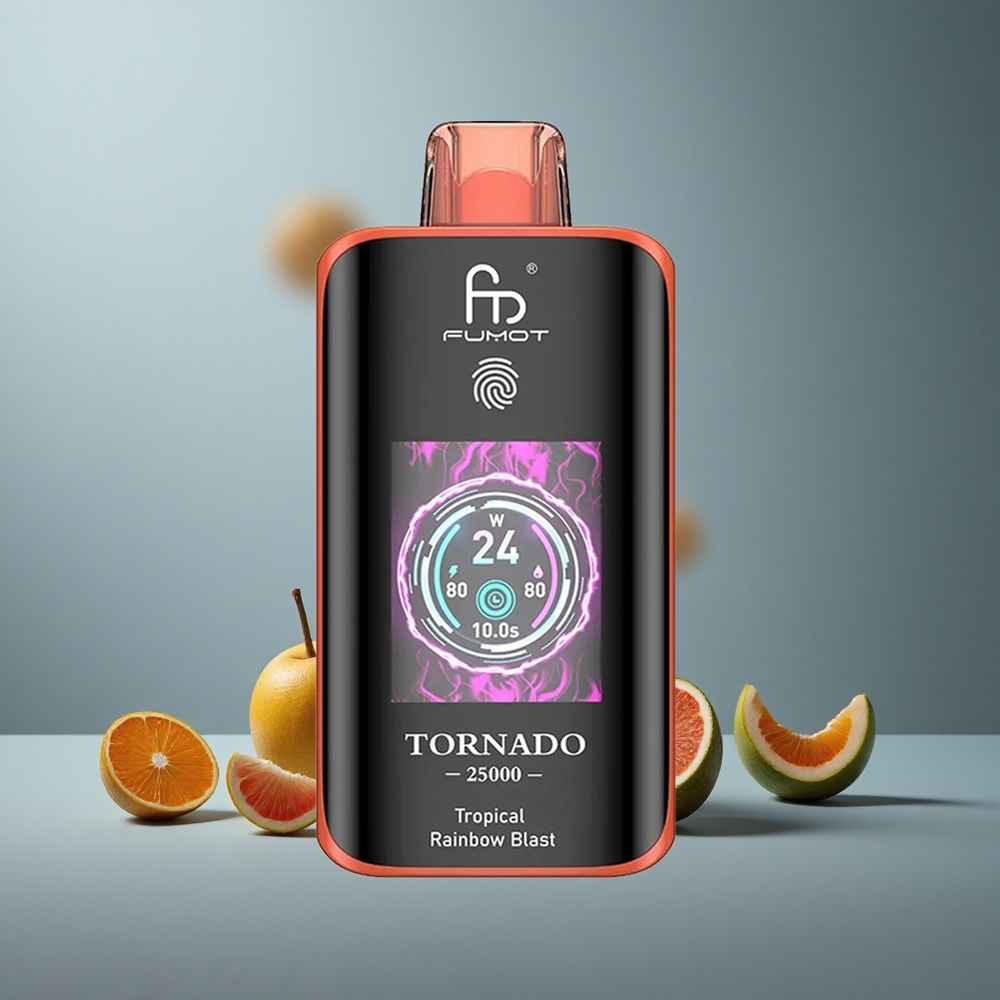 Fumot Tornado 25000 Тропічний Веселковий Порив із HD екраном та 20мл рідини