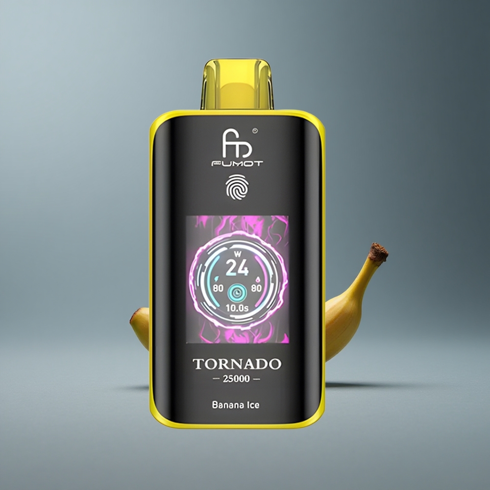 Fumot Tornado 25000 Банановий Лід із HD екраном та Type-C зарядкою
