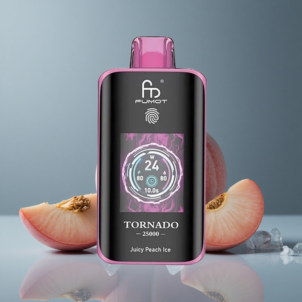 Fumot Tornado 25000 Соковитий Персик Лід з Type-C та HD Екраном