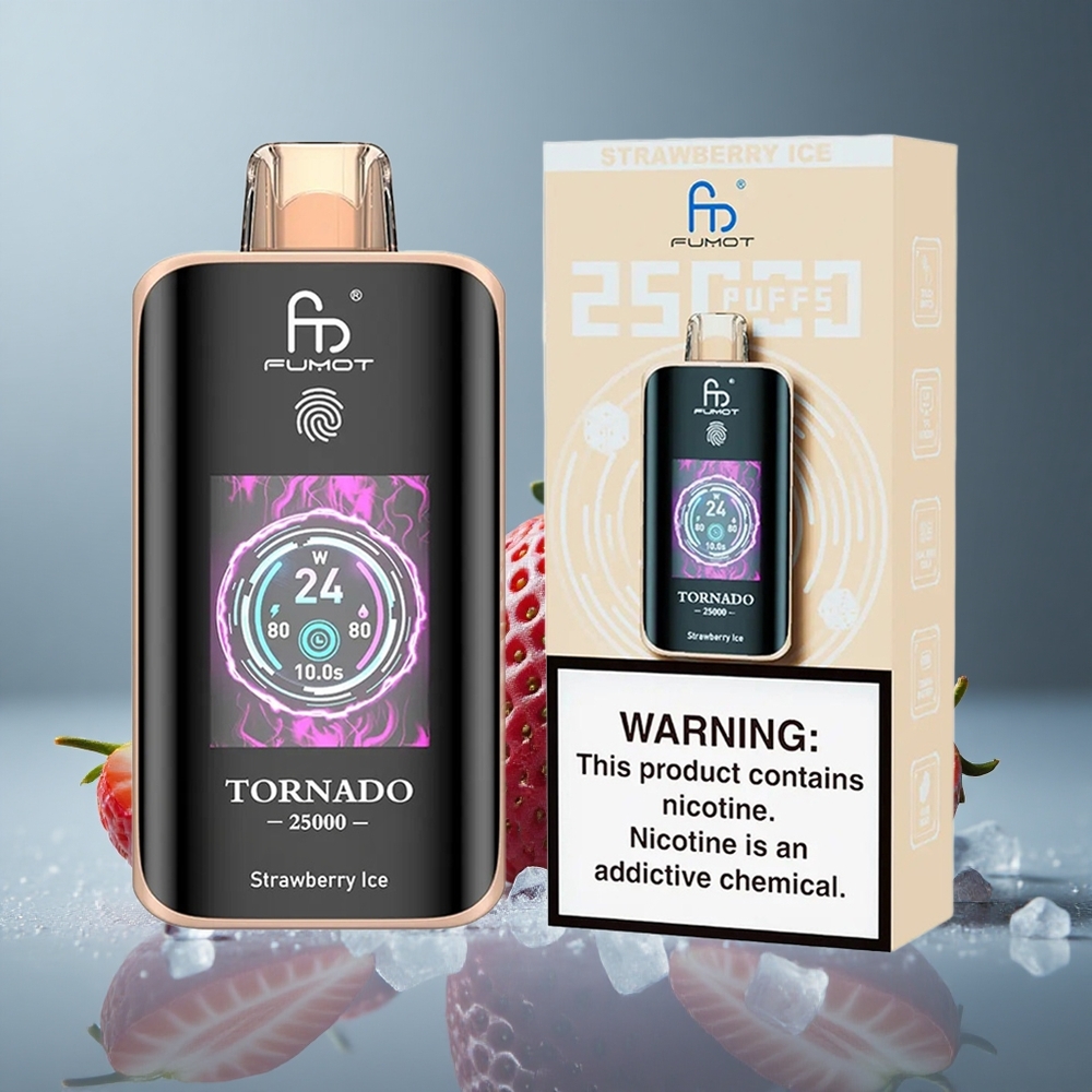 Fumot Tornado 25000 Полуничний Лід з Type-C та HD Екраном