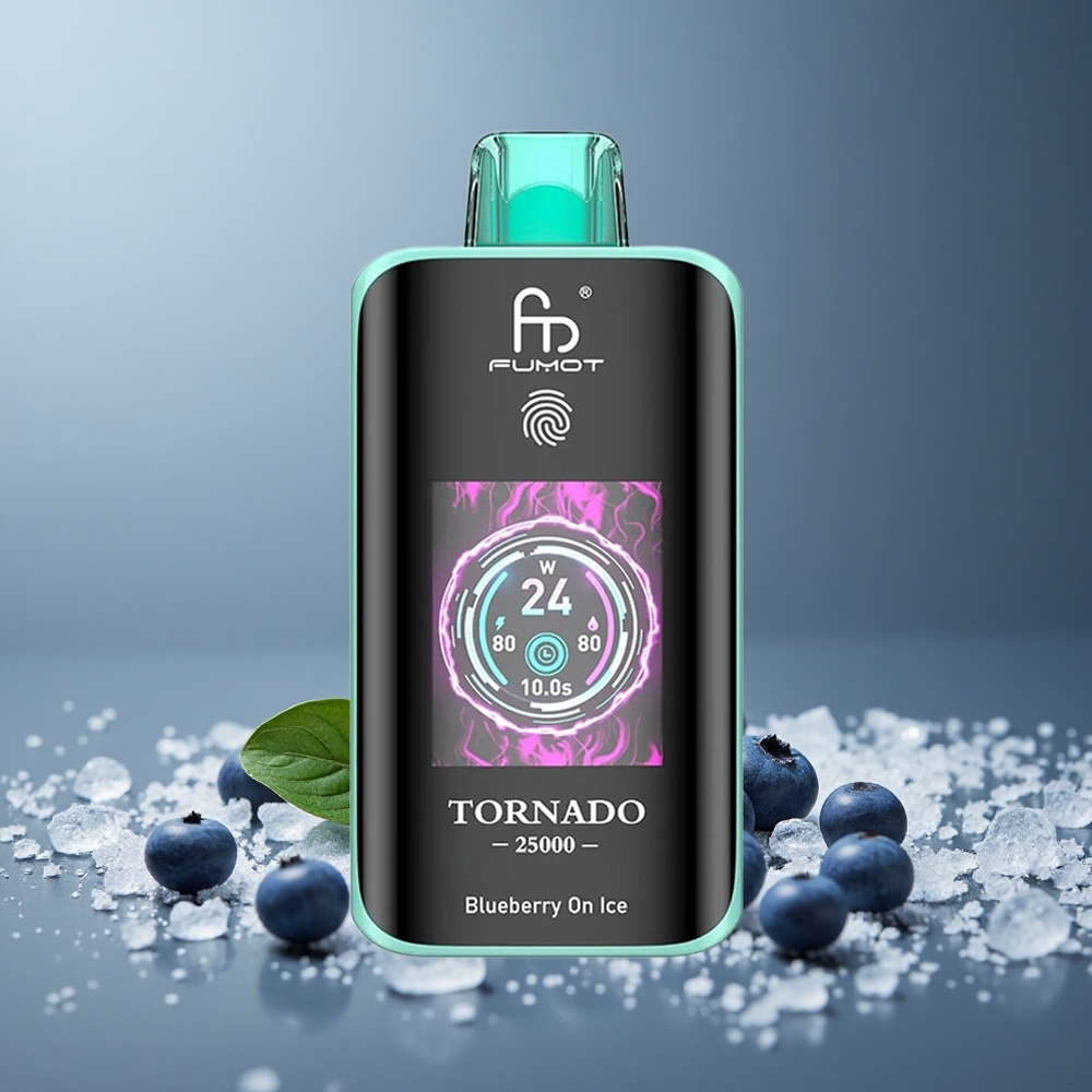 Fumot Tornado 25000 Чорниця На Льоду з Type-C та HD Екраном