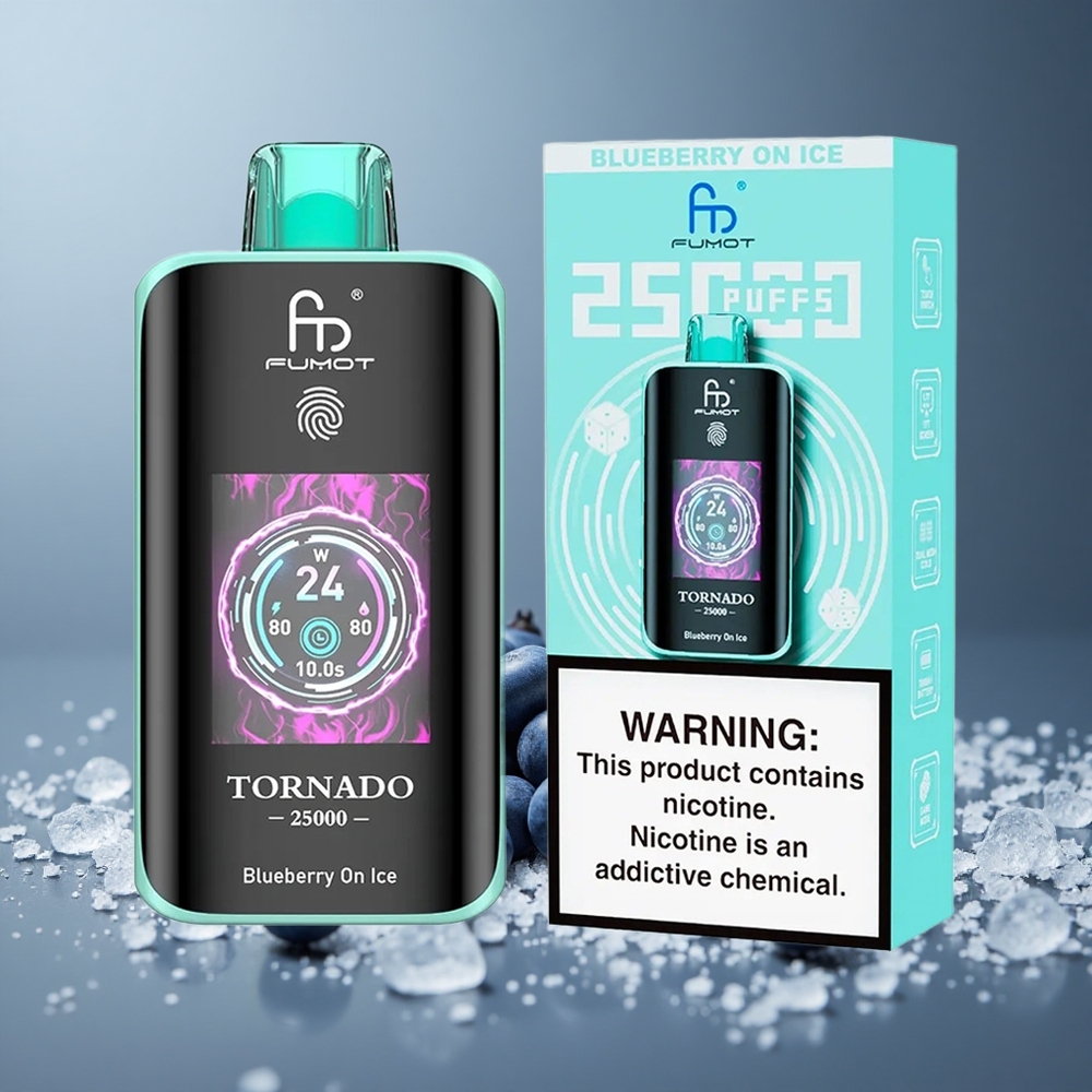 Fumot Tornado 25000 Чорниця На Льоду з Type-C та HD Екраном