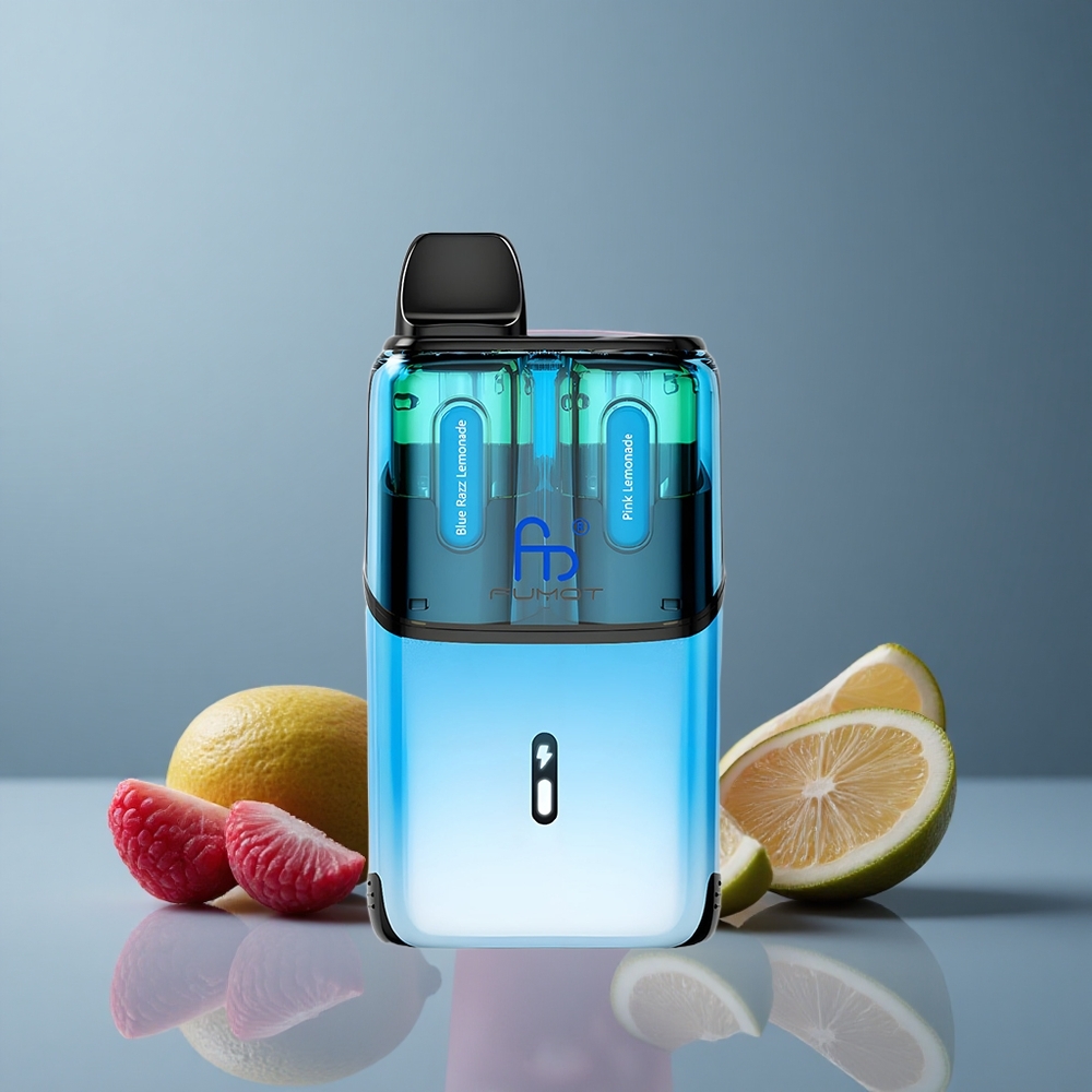 Fumot Ultra T32000 Блакитна Малинова Лимонада - Рожева Лимонада з Mesh Coil