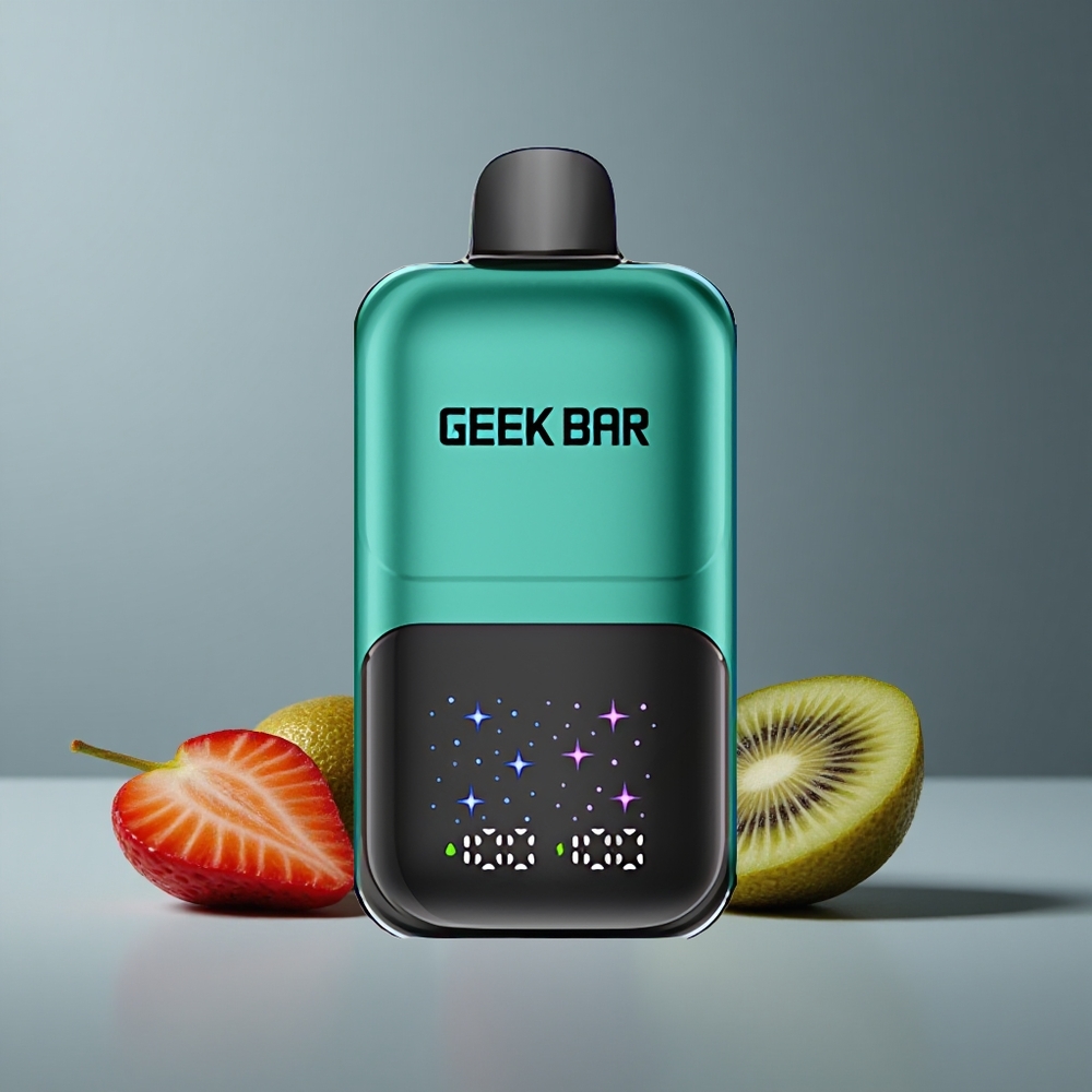 GEEK BAR 2GO 20ml 50000 Полуниця & Ківі Інтерактивний Екран 3-рівневий Налаштування