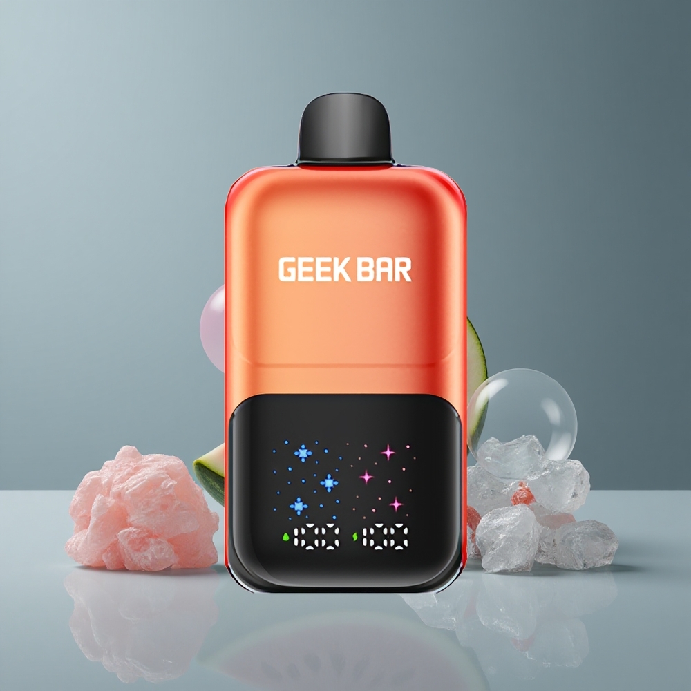 GEEK BAR 2GO 20ml 50000 Кавунова Жувальна Гумка Лід із Інтерактивним Екраном та Двома Резервуарами