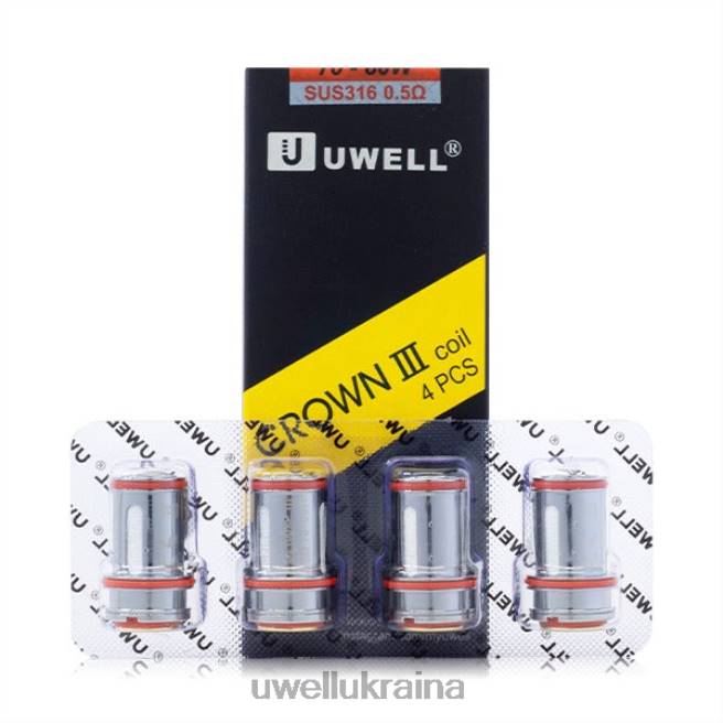 UWELL CROWN 3 котушки (4 шт.) 0,25 Ом | UWELL Ukraine 6FDB91