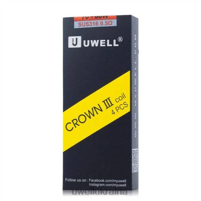 UWELL CROWN 3 котушки (4 шт.) un2 меш 0,23 Ом | UWELL Kyiv City 6FDB94