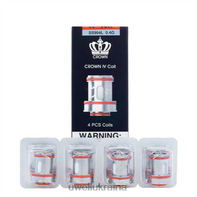 UWELL CROWN 4 змінні котушки (4 шт.) un2 подвійна сітка 0,23 Ом | UWELL Kyiv City 6FDB184