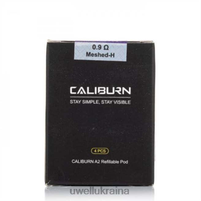 UWELL CALIBURN A2 заміна стручків | 4 шт fecral un2 meshed-h 0.9ohm | UWELL Ukraine 6FDB1