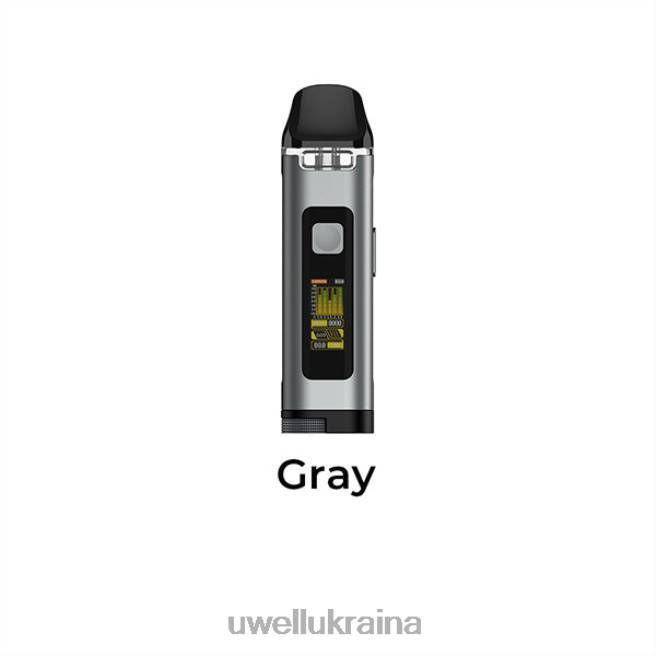 UWELL CROWN D комплект капсул сірий | UWELL Disposable Vape 6FDB120
